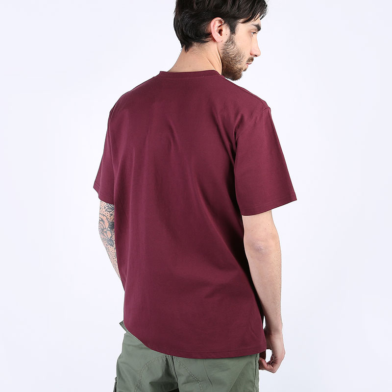 Мужская футболка Carhartt WIP S/S College T-Shirt (I024772-shiraz/w)  - цена, описание, фото 3